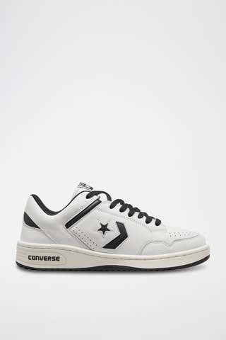 Baskets en cuir Weapon - Blanc et noir