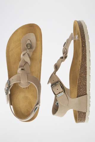 Sandali in pelle scamosciata Aida - Grigio
