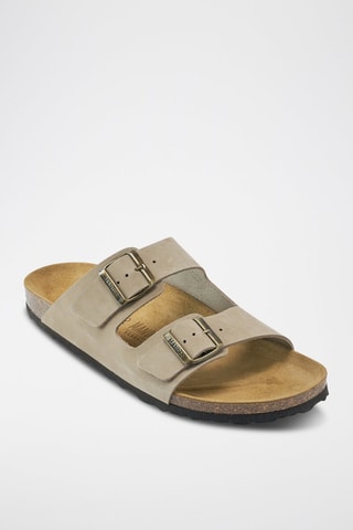 Mules en nubuck Alberto - Gris