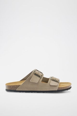 Mules en nubuck Alberto - Gris