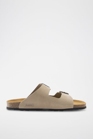 Mules en nubuck Alberto - Gris