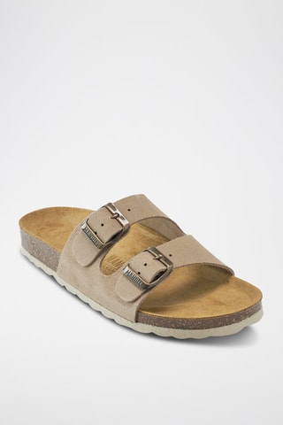 Mules en nubuck Gema - Gris