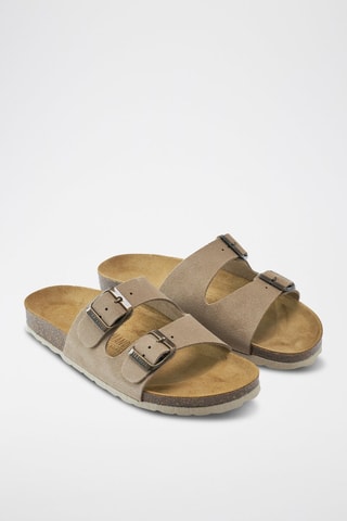 Mules en nubuck Gema - Gris