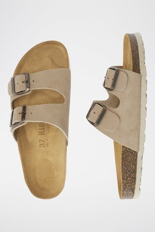 Mules en nubuck Gema - Gris