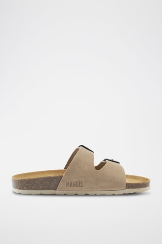 Mules en nubuck Gema - Gris