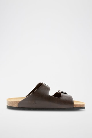 Mules en cuir Alberto - Marron