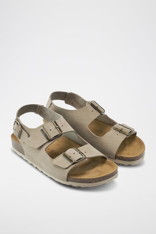 Sandali in pelle scamosciata Carlos - Grigio