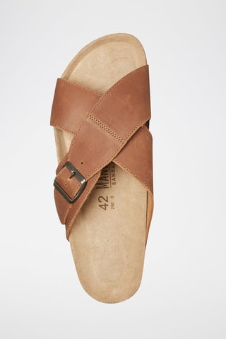 Mules en éco-cuir Ramon - Marron
