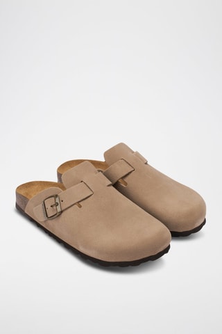 Sabot in pelle scamosciata Noe - Grigio