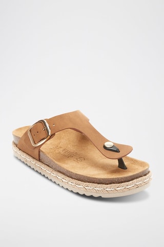 Ecoleren Platform Sandalen Gala - Bruin en beige
