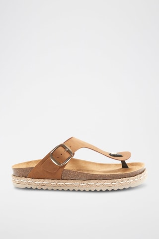Ecoleren Platform Sandalen Gala - Bruin en beige
