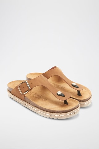 Ecoleren Platform Sandalen Gala - Bruin en beige
