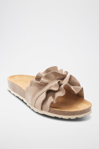 Nubuck Muiltjes Sofia - Grijs