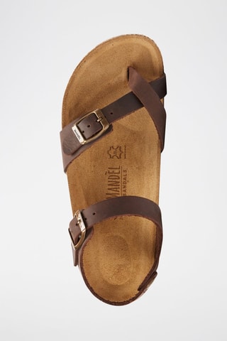 Sandali in pelle Elisa - Beige e marrone
