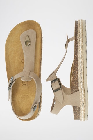 Sandali in pelle scamosciata - Grigio