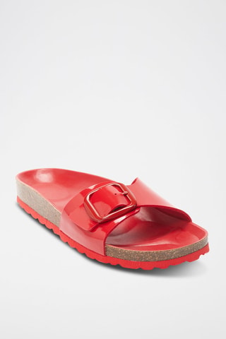 Ciabatte verniciate Agata - Rosso