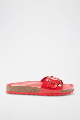 Ciabatte verniciate Agata - Rosso