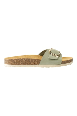 Mules en nubuck - Vert