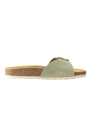 Mules en nubuck - Vert