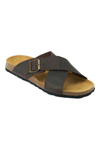 Mules en cuir - Marron