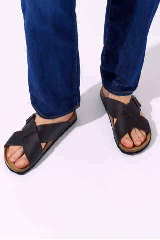 Mules en cuir - Marron