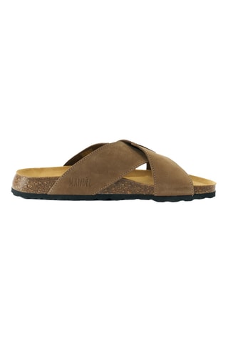 Mules en nubuck - Marron