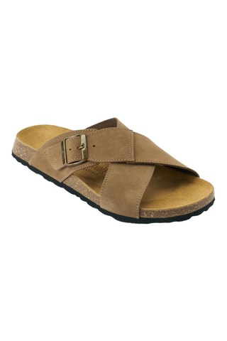 Mules en nubuck - Marron