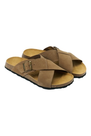 Mules en nubuck - Marron