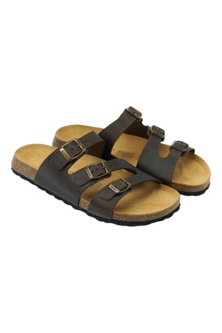 Mules en cuir - Marron