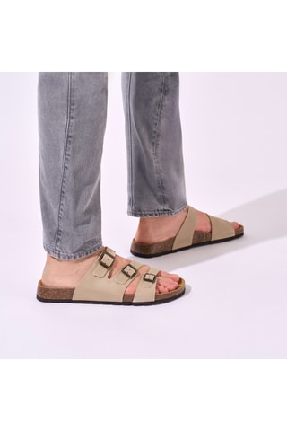 Mules en nubuck - Beige