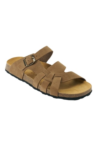 Mules en nubuck - Marron