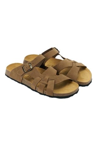 Mules en nubuck - Marron