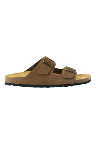 Mules en nubuck - Marron
