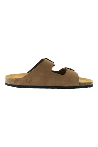 Mules en nubuck - Marron