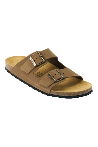 Mules en nubuck - Marron
