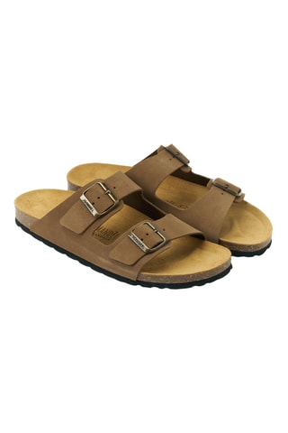 Mules en nubuck - Marron