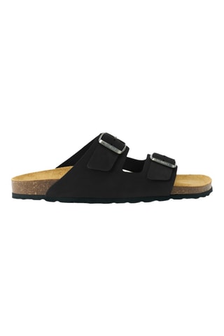 Mules en nubuck - Noir