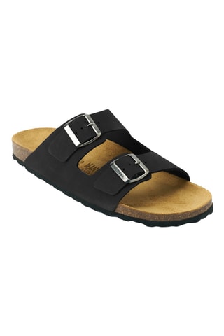 Mules en nubuck - Noir
