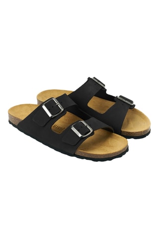 Mules en nubuck - Noir