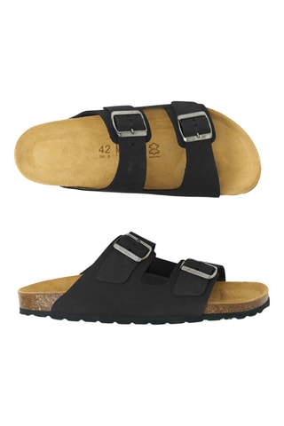 Mules en nubuck - Noir