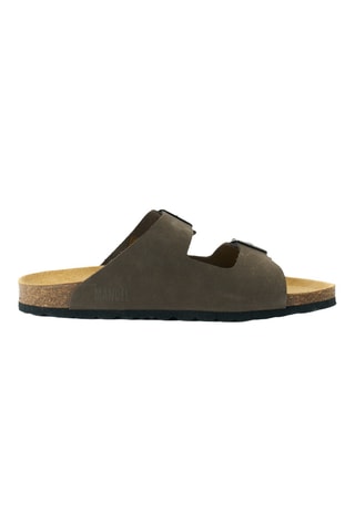 Mules en nubuck - Gris