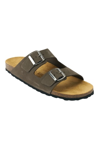 Mules en nubuck - Gris