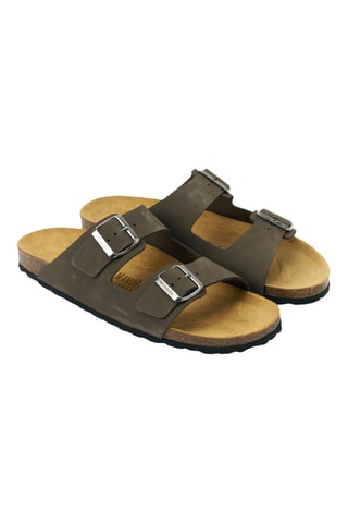 Mules en nubuck - Gris