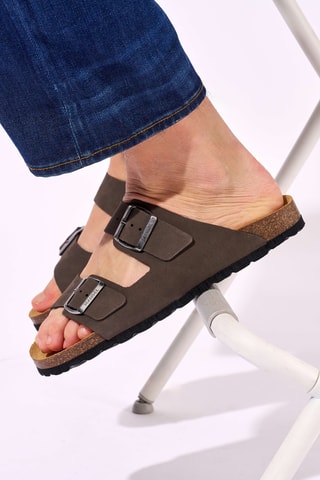 Mules en nubuck - Gris