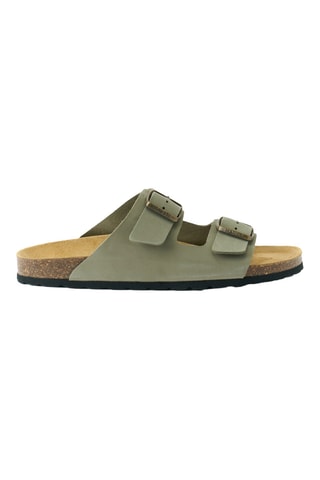 Mules en nubuck - Vert