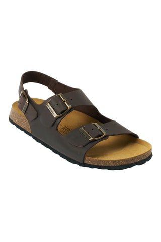 Sandali in pelle - Marrone