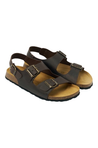 Sandali in pelle - Marrone