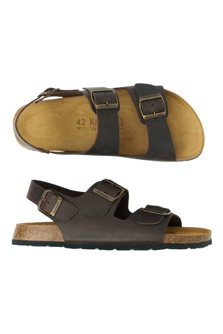 Sandali in pelle - Marrone