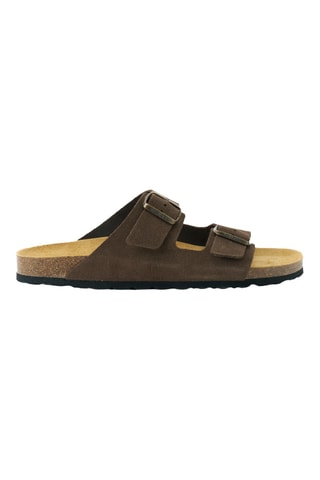 Mules en nubuck - Marron