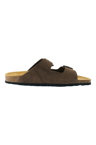 Mules en nubuck - Marron